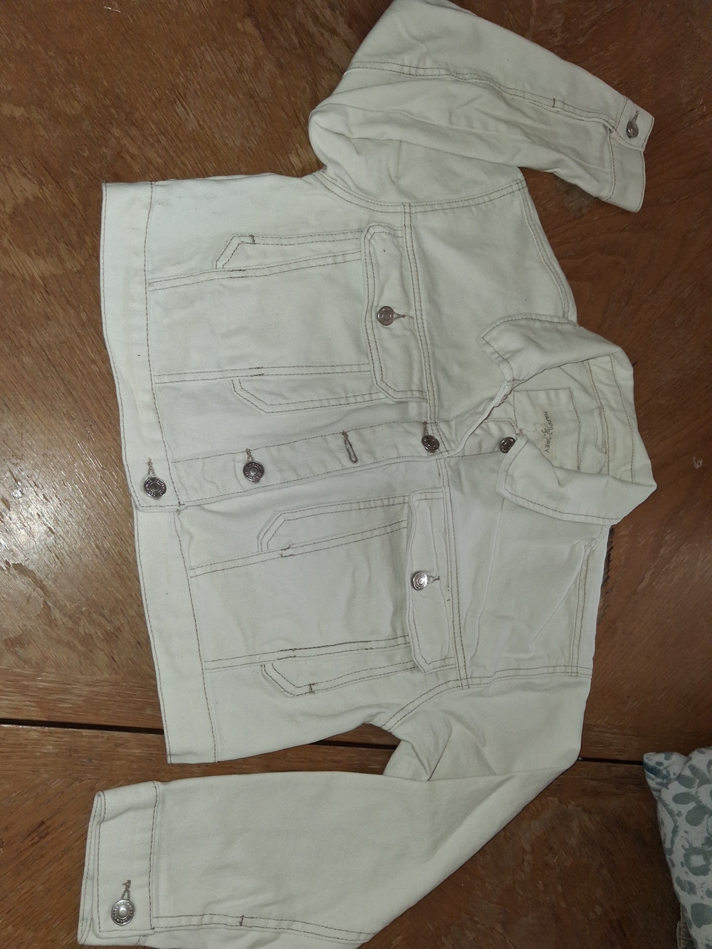 Women’s Cream Jean Jacket - Classic Trucker Style